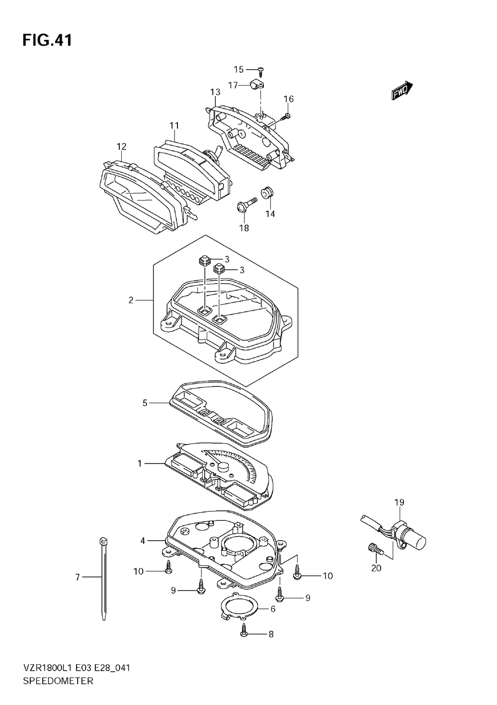 Speedometer (vzr1800 l1 e3)