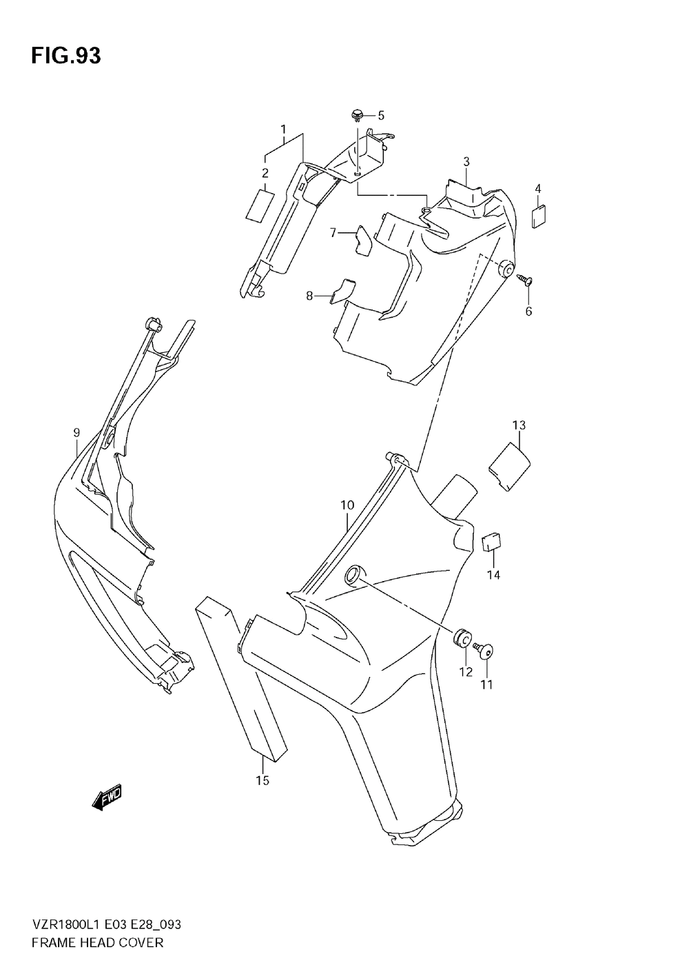 Frame head cover (vzr1800 l1 e3)