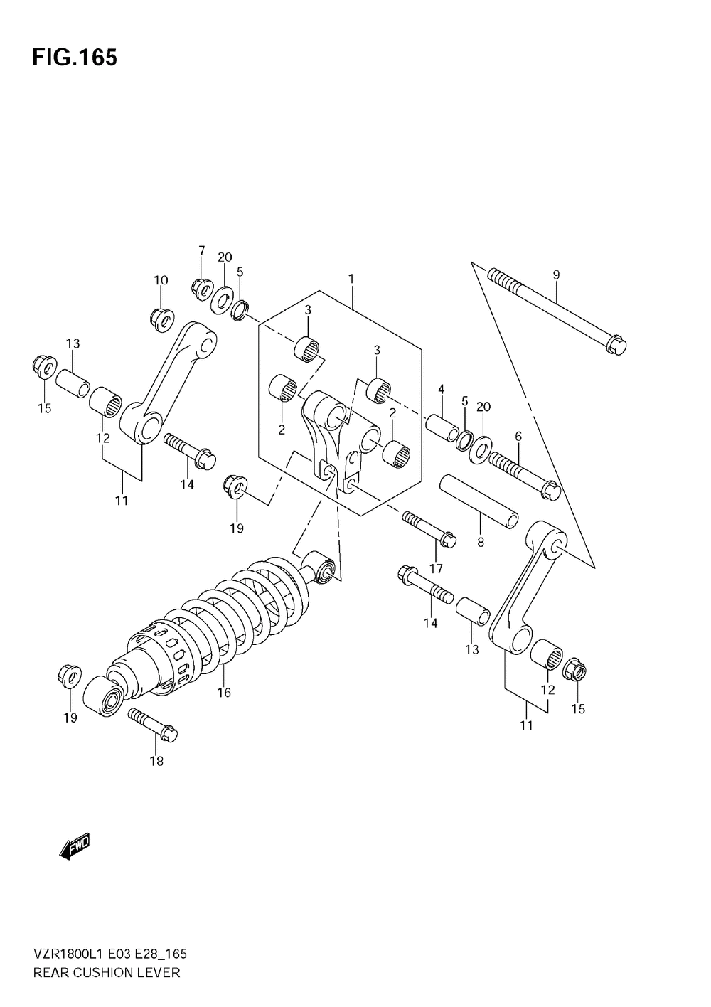 Rear cushion lever (vzr1800z l1 e3)