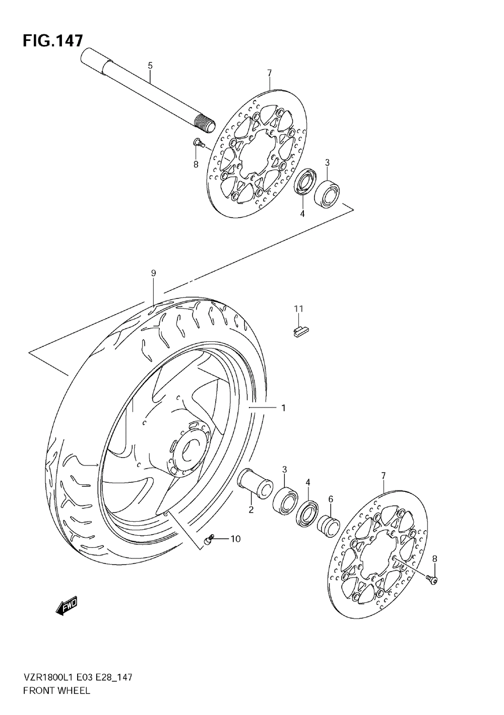 Front wheel (vzr1800 l1 e3)