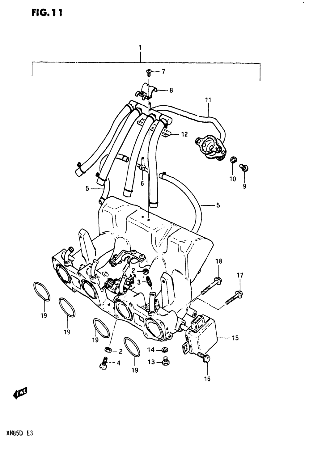 Intake pipe