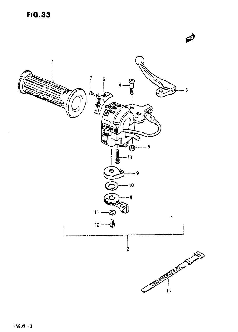 Left handle switch