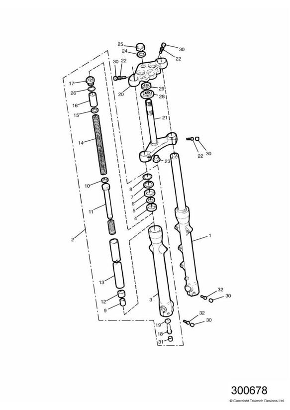 Front forks and yokes  + 43509