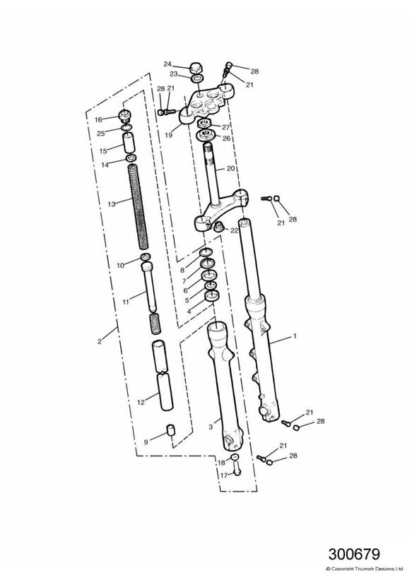 Front forks and yokes 43510 +