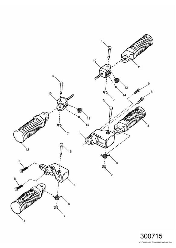 Footrests & mountings