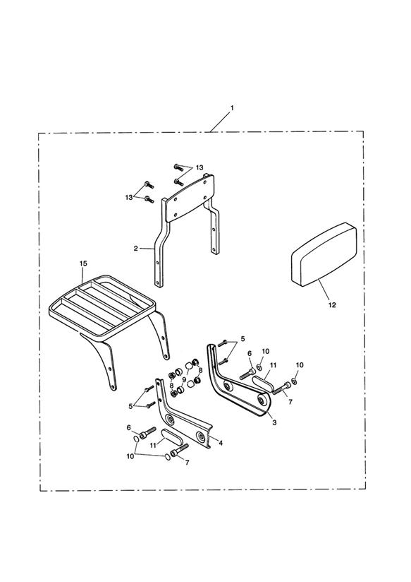 Sissy bar std + luggage rack kit