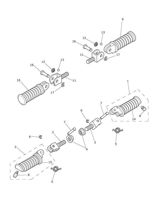 Footrests & mountings