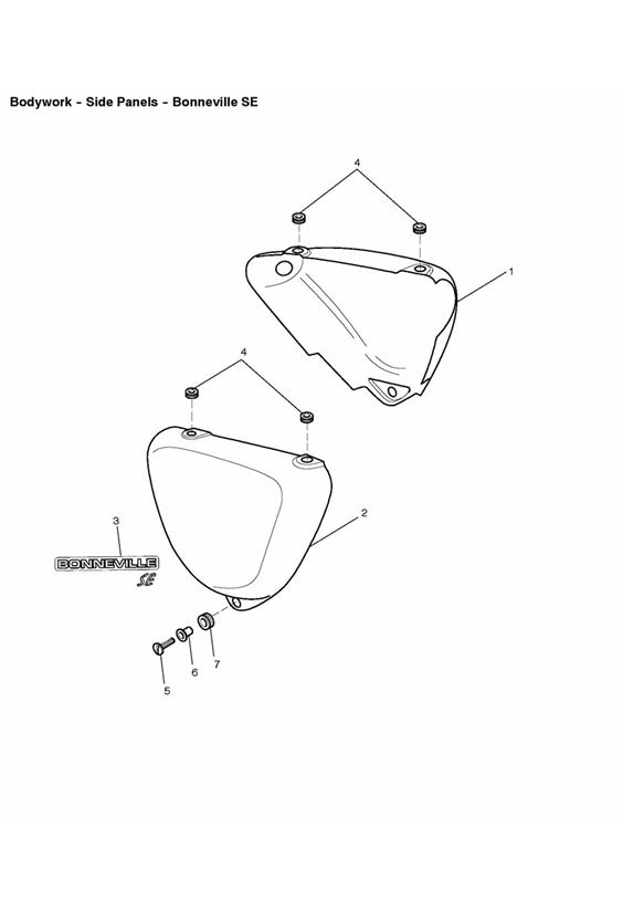 Side panels - bonneville se