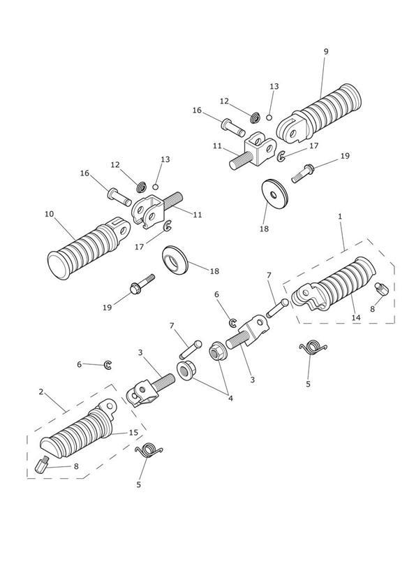 Footrests & mountings