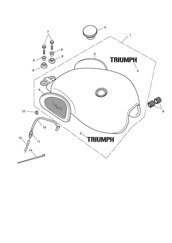 Fuel tank & fittings - steve mcqueen edition