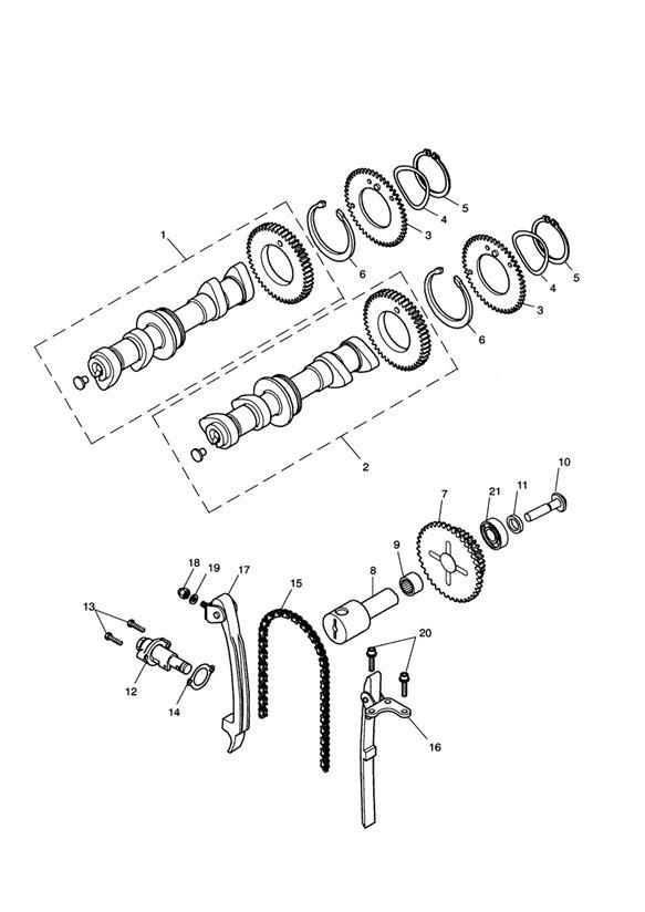 Camshaft & camshaft drive