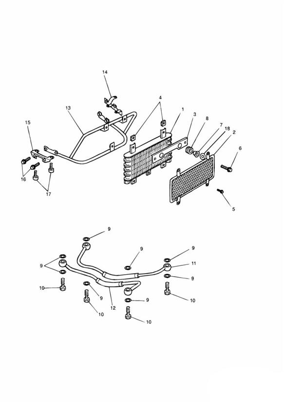 Oil cooler 3 cylinder engines