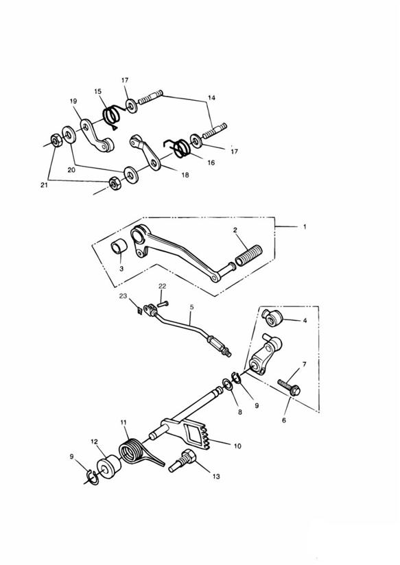 Gear change pedal 2484 +