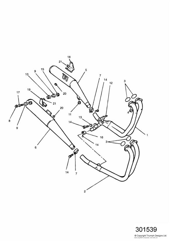 Exhaust system 4 cylinder engines