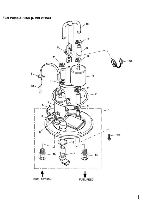 Fuel pump and filter  vin 201541