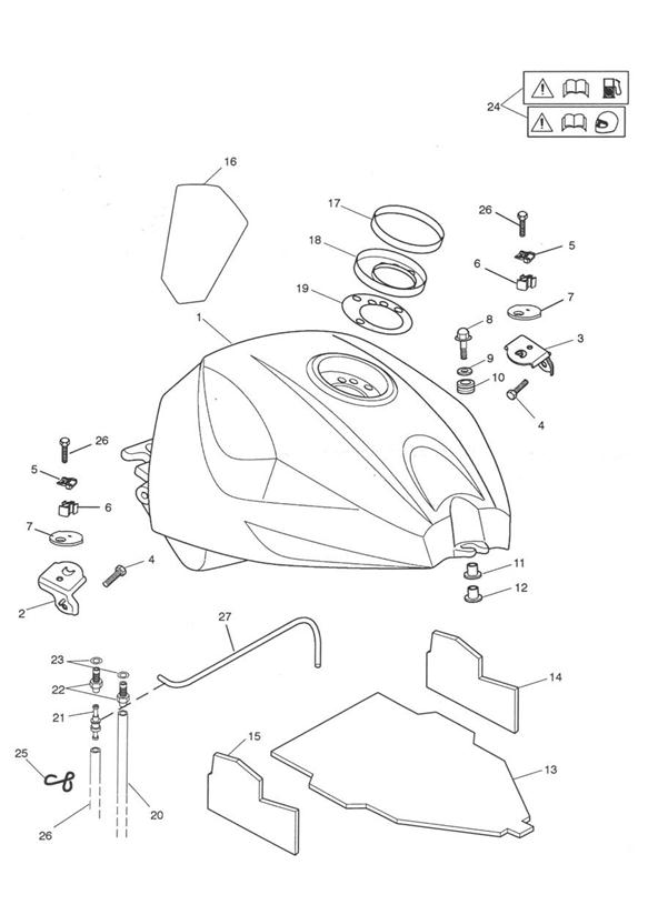 Fuel tank & fittings 189198