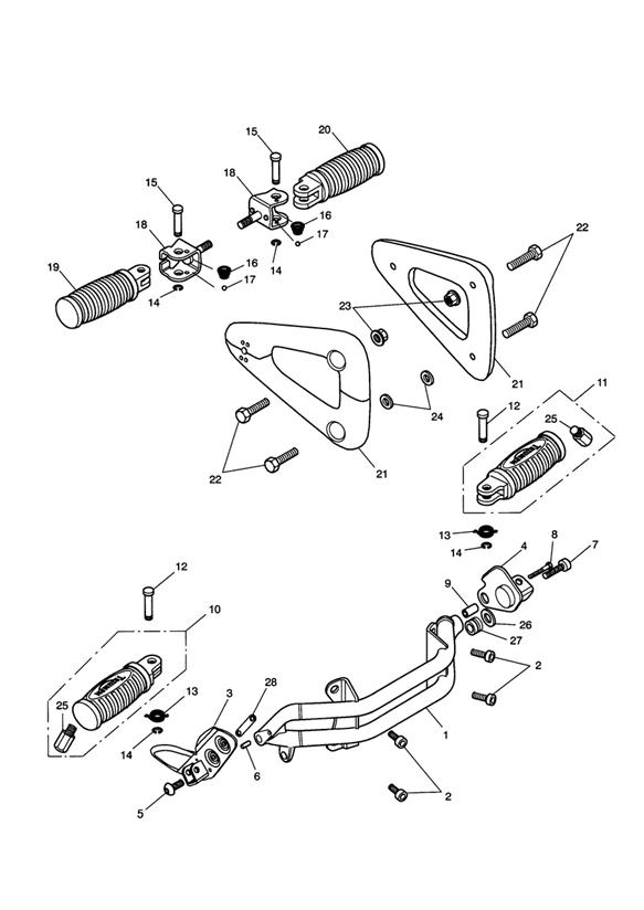 Footrests & mountings