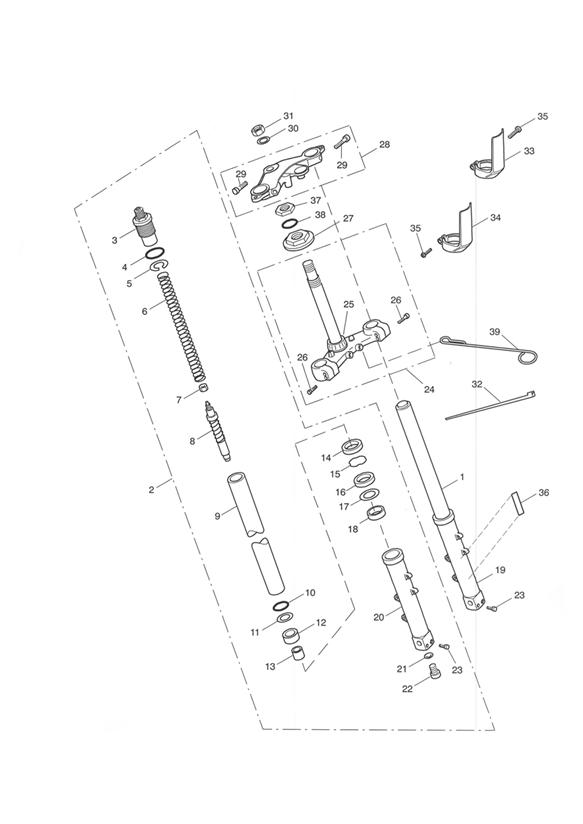 Front forks and yokes