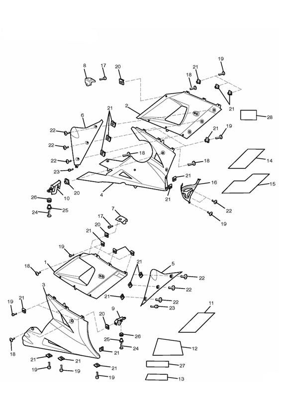 Bodywork - lower fairings