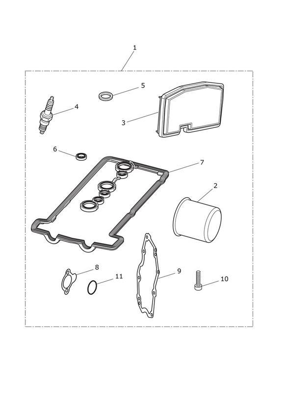 Service kits; eng no 608205