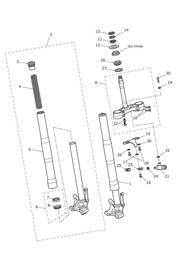 Front forks & yokes - daytona 675r only