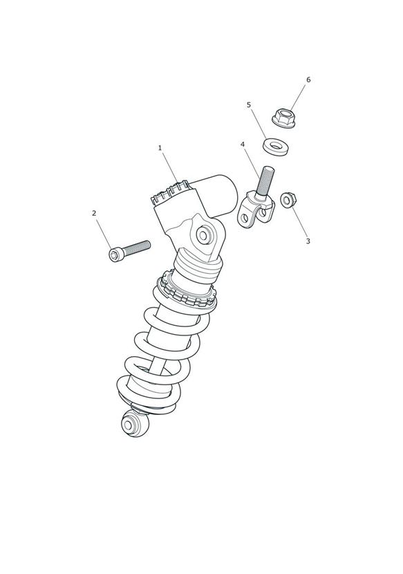 Rear suspension unit - daytona 675r only