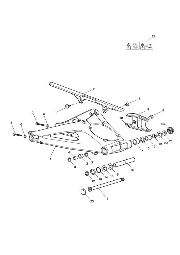 Rear swingarm