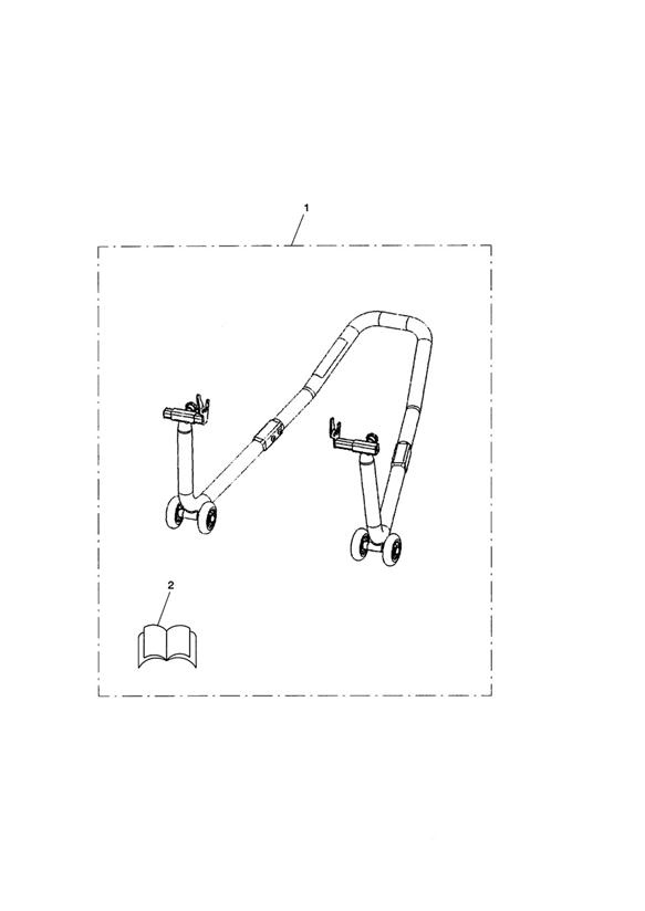 Paddock stand, rear