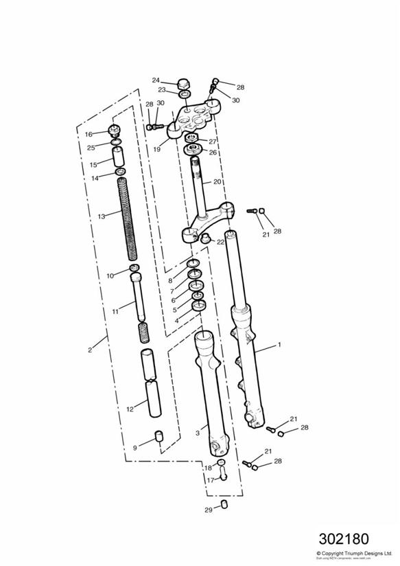 Front forks and yokes  + 92893