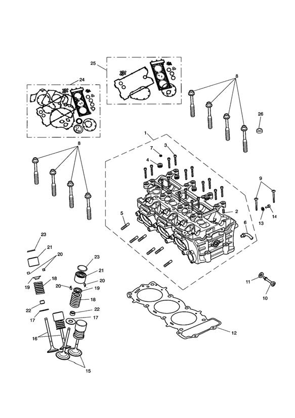 Cylinder head & valves