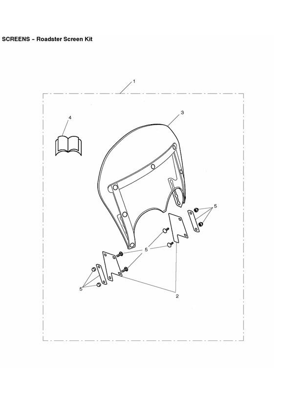 Roadster screen kit