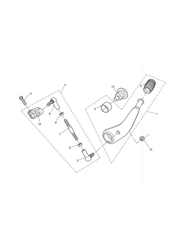 Gear sel. pedal-rocket iii only