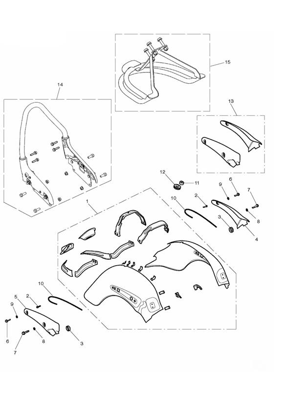 Rear mudguard  574820