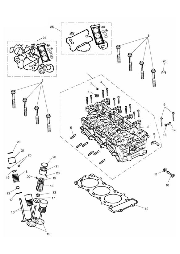 Cylinder head & valves