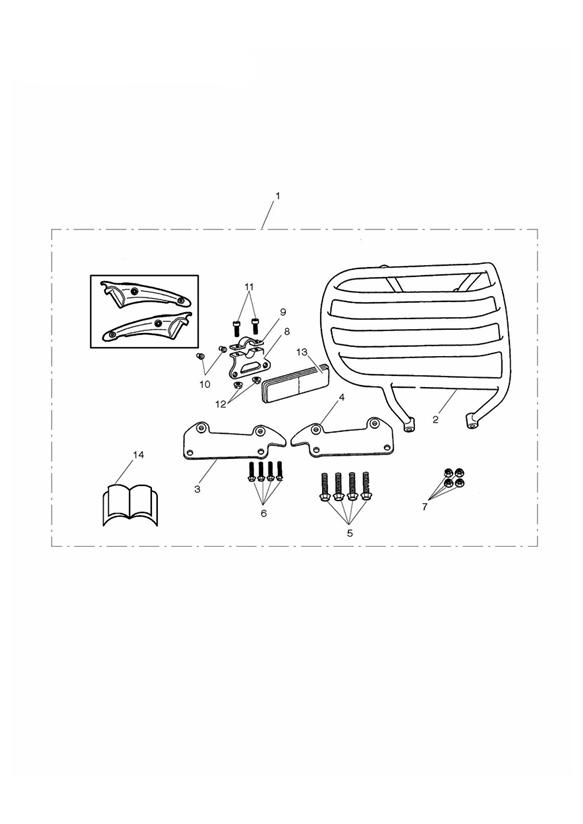 Solo luggage rack kit