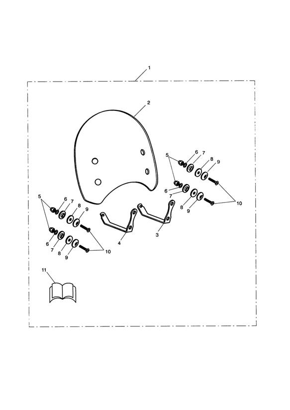 Flyscreen kit, clear  436149