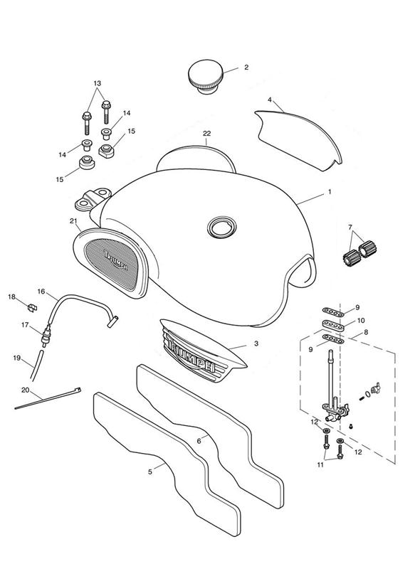 Fuel tank & fittings - 317247