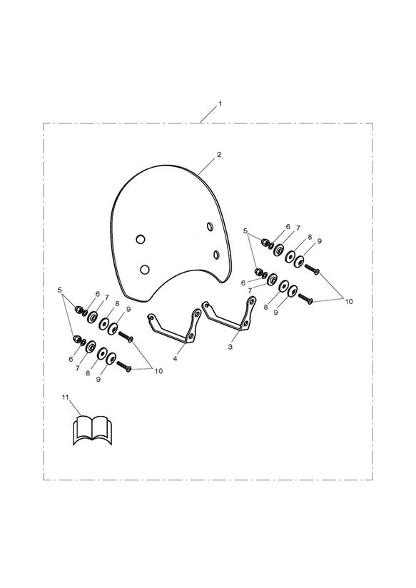 Flyscreen kit, clear  436149