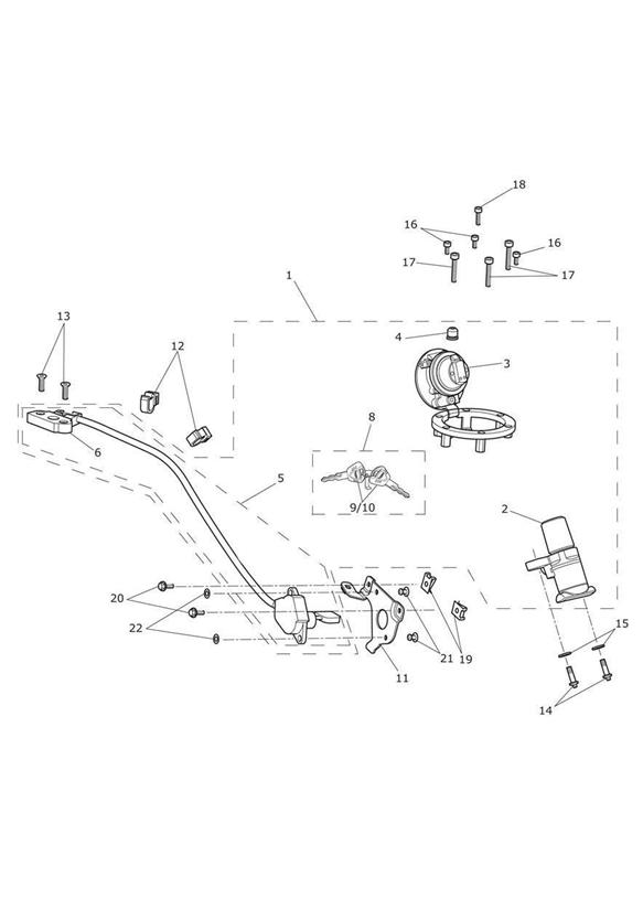 Ignition switch & lock set