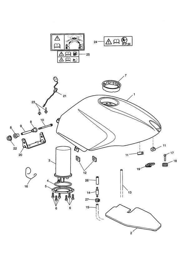 Fuel tank_fuel pump_fittings 305060 jet blk_neon blue; 305223 roulette green; 305252 fusion white