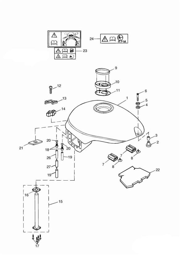 Fuel tank and fittings