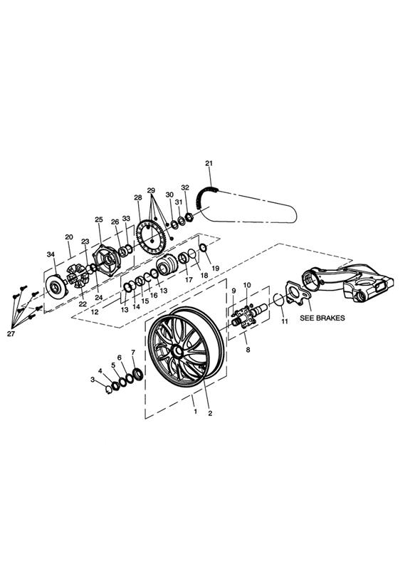 Rear wheel & final drive