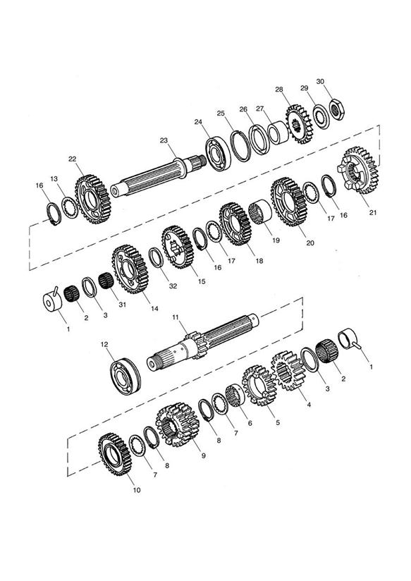 Transmission  eng no 539022