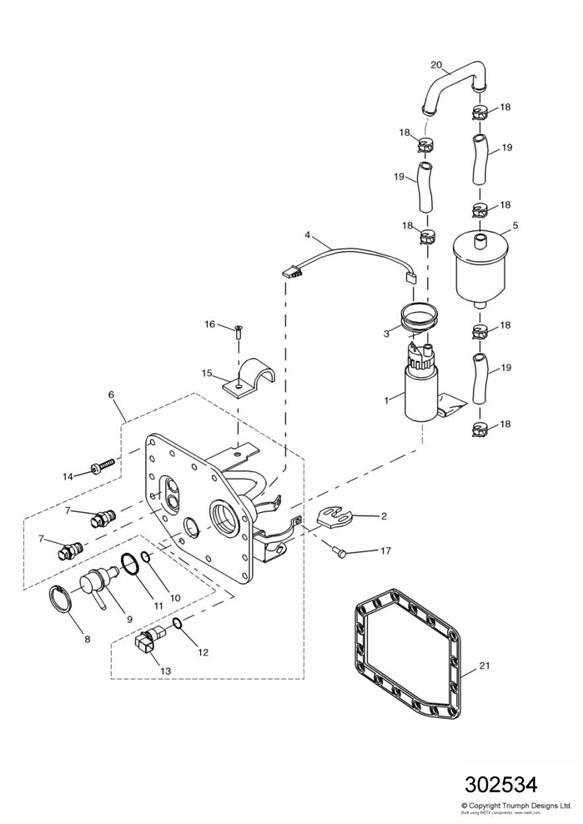 Fuel pump and filter  207554