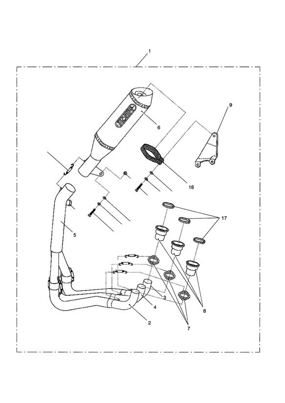 Exhaust sys assy, arrow race 3_1