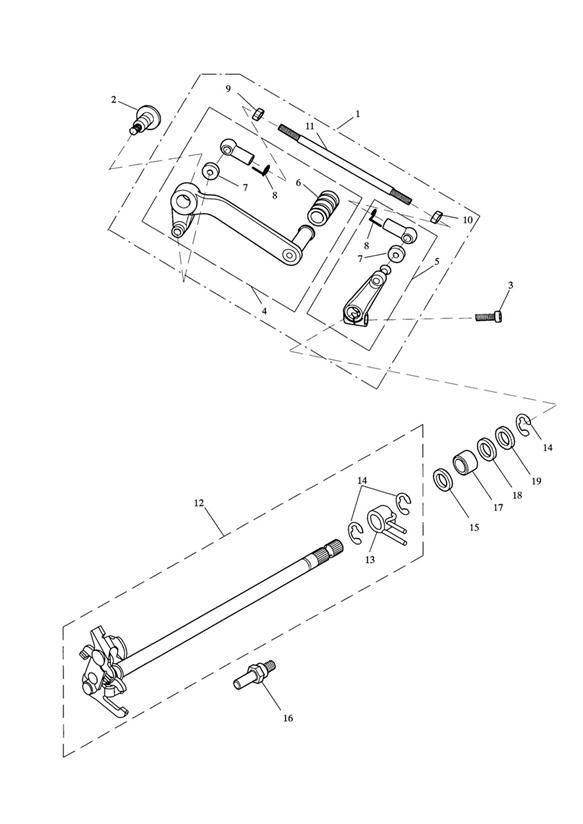 Gear change mechanism  eng no 340169