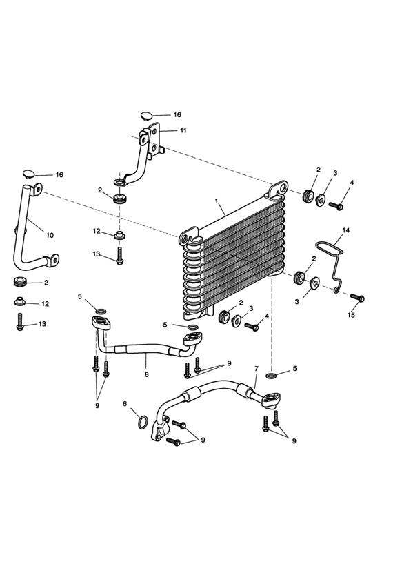 Oil cooler  eng no 261327