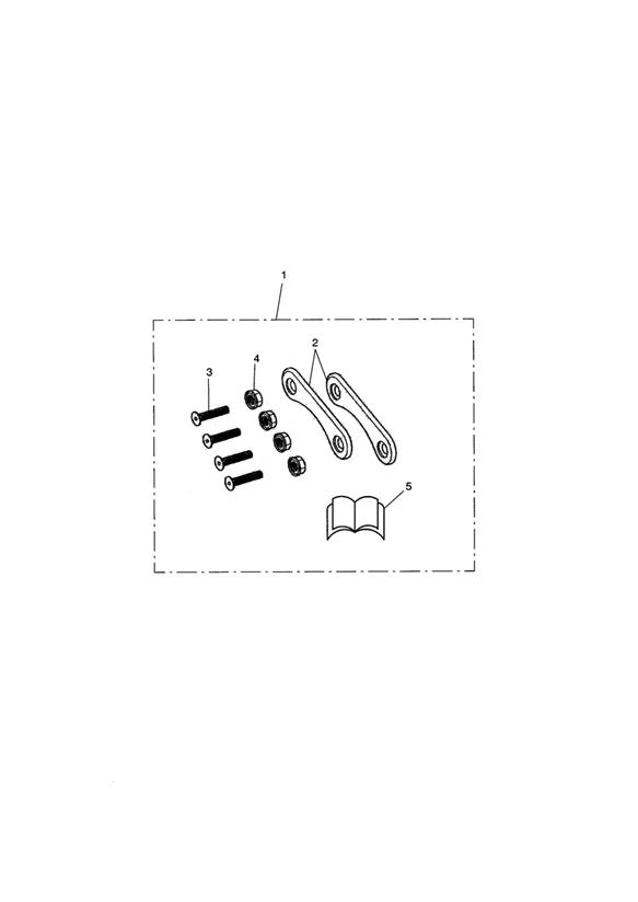 Finisher kit, rear footrest mount