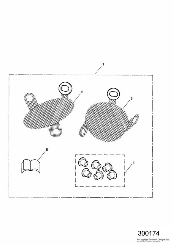 Air scoop grill kit