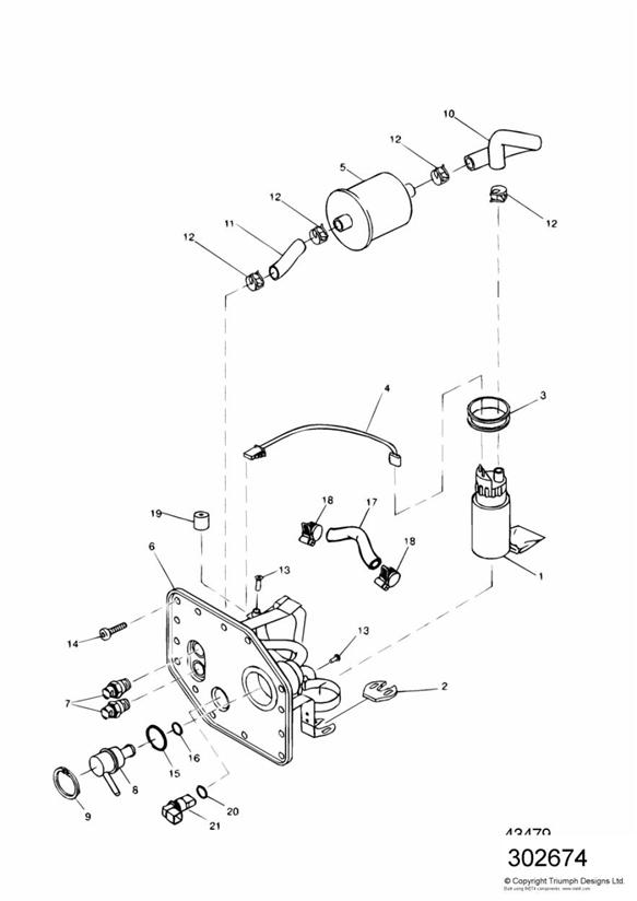 Fuel pump and filter  + 72716